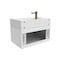 Castello Usa Nile 30-inch White Vanity Set with White Top and Gold Handles CB-MC-30W-GLD-2053-WH - alternate 2
